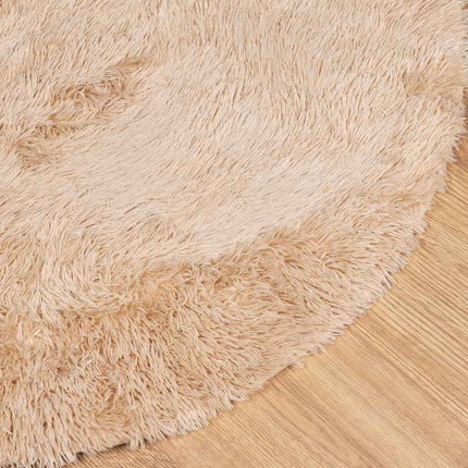 Tappeto Shaggy a Pelo Lungo NAVARRA Beige 200x200 cm poliestere