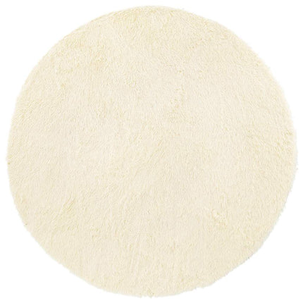 Tappeto Shaggy a Pelo Lungo NAVARRA Crema 200x200 cm poliestere