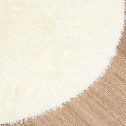 Tappeto Shaggy a Pelo Lungo NAVARRA Crema 200x200 cm poliestere