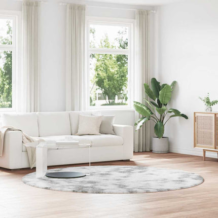 Tappeto Shaggy a Pelo Lungo NAVARRA Grigio Chiaro 240x240 cm