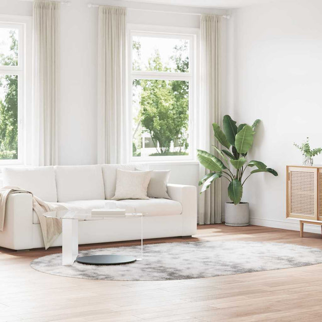 Tappeto Shaggy a Pelo Lungo NAVARRA Grigio Chiaro 300x200 cm