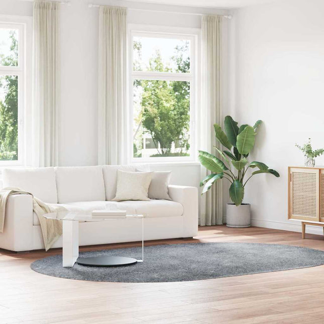 Tappeto Shaggy a Pelo Lungo NAVARRA Grigio Argento 300x200 cm