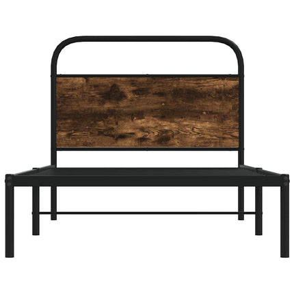 Giroletto senza Materasso Rovere Fumo 100x190 cm in Truciolato