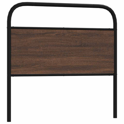 Testiera Rovere Marrone 90 cm in Acciaio e Truciolato