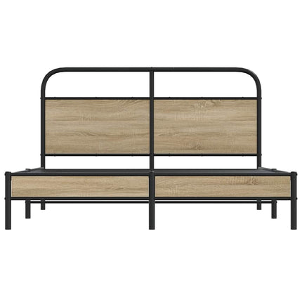 Giroletto senza Materasso Rovere Fumo 160x200 cm in Truciolato