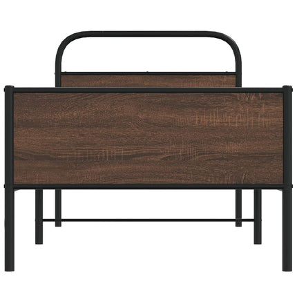 Giroletto senza Materasso Rovere Marrone 100x200 cm Truciolato