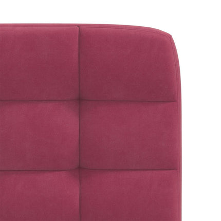 Sedie da Pranzo 4 pz Rosso Vino in Velluto