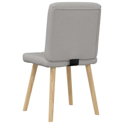 Sedie da Pranzo 4 pz Grigio Nuvola in Tessuto