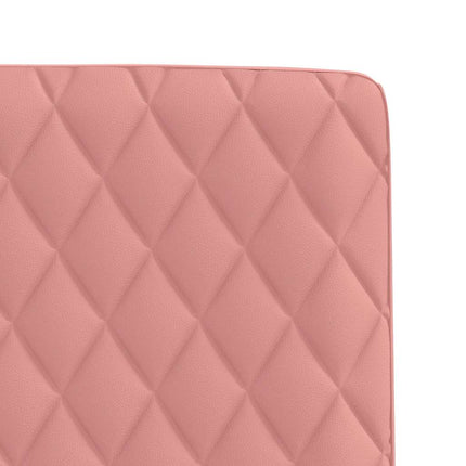Sedie da Pranzo 4 pz Rosa in Similpelle