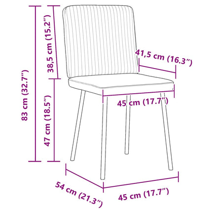 Sedie da Pranzo 4 pz Grigio Chiaro in Velluto