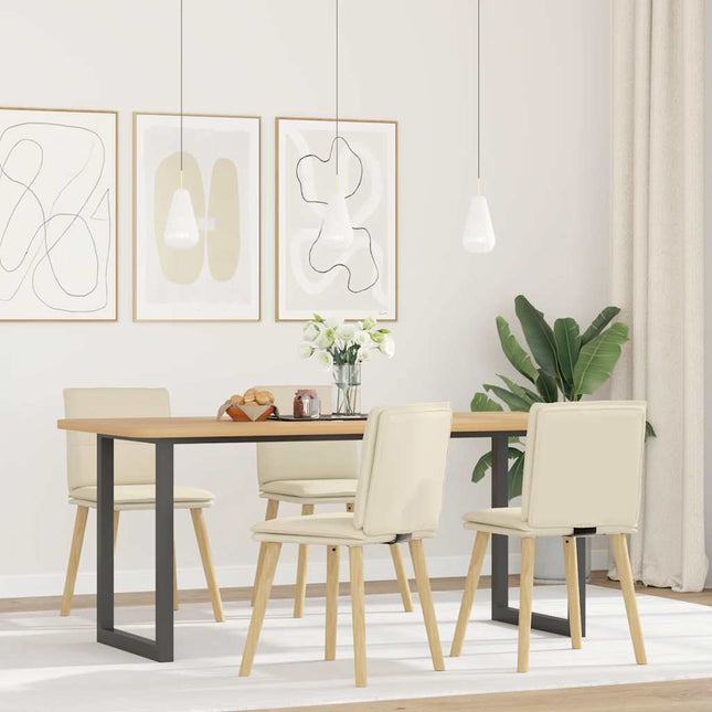 Sedie da Pranzo 4 pz Lino