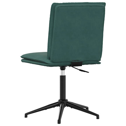 Sedie da Pranzo 2 pz Verde Scuro in Velluto