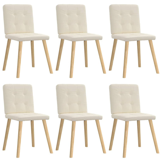 Sedie da Pranzo 6 pz in Lino