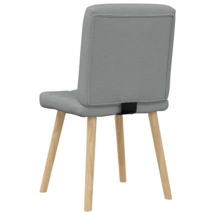 Sedie da Pranzo 6 pz Grigio Chiaro in Tessuto