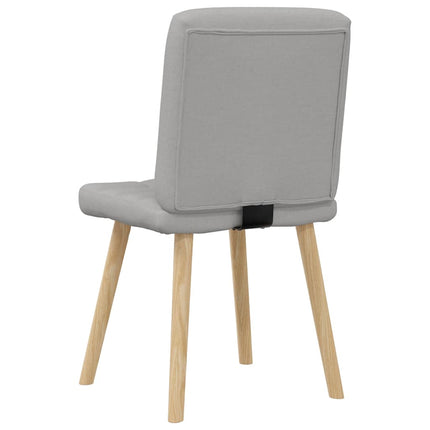 Sedie da Pranzo 6 pz Grigio Nuvola in Tessuto