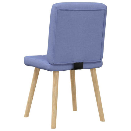 Sedie da Pranzo 6 pz Blu Jeans in Tessuto