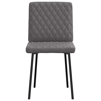 Sedie da Pranzo 6 pz in Similpelle Grigio