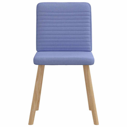 Sedie da Pranzo 6 pz Blu Jeans in Tessuto