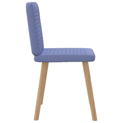 Sedie da Pranzo 6 pz Blu Jeans in Tessuto