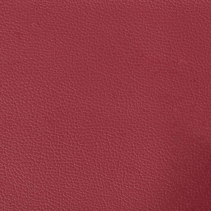 Sedie da Pranzo 6 pz Rosso Vino in Similpelle