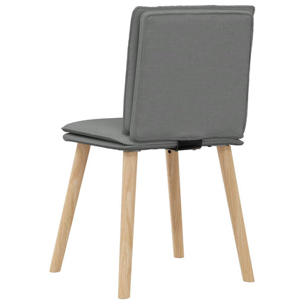 Sedie da Pranzo 6 pz Grigio Scuro in Tessuto