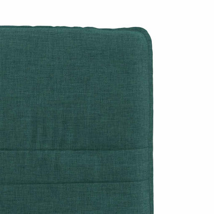 Sedie da Pranzo 6 pz Verde Scuro in Tessuto