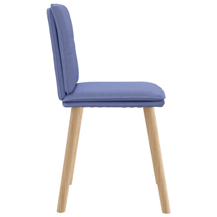 Sedie da Pranzo 6 pz Blu Jeans in Tessuto