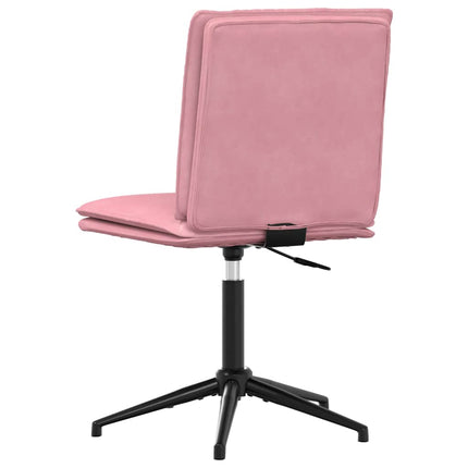 Sedie da Pranzo 4 pz Rosa in Velluto
