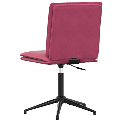 Sedie da Pranzo 4 pz Rosso Vino in Velluto