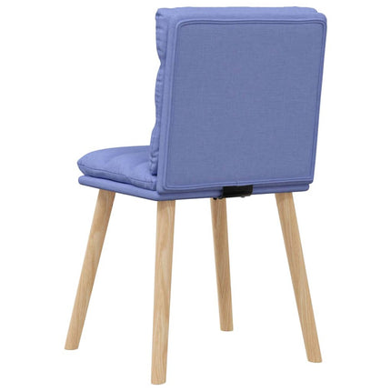 Sedie da Pranzo 6 pz Blu Jeans in Tessuto