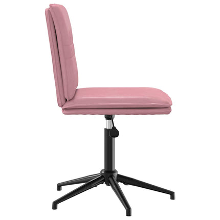 Sedie da Pranzo 6 pz Rosa in Velluto