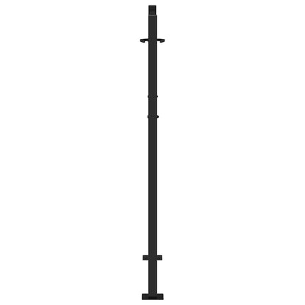 Cancello Giardino Nero 105x130 cm in Acciaio Design Leggero