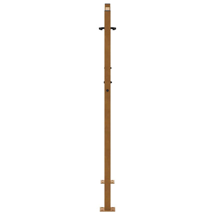 Cancello da Giardino 105x130 cm Acciaio Corten Design a Fiamma