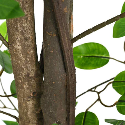 Pianta di Ficus Artificiale 1260 Foglie 200 cm Verde