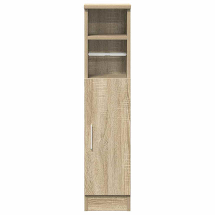 Mobile da Bagno con Portarotolo Rovere Sonoma 20,5x22x90 cm
