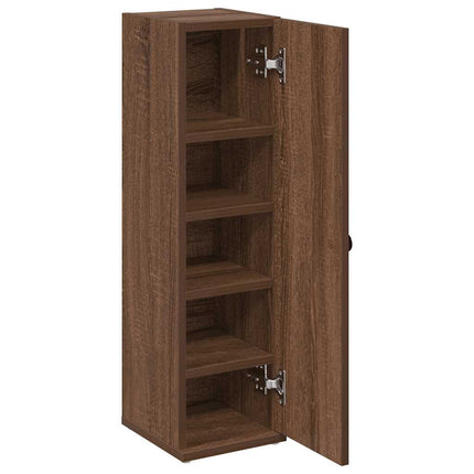 Mobile da Bagno con Portarotolo Rovere Marrone 20,5x22x72 cm