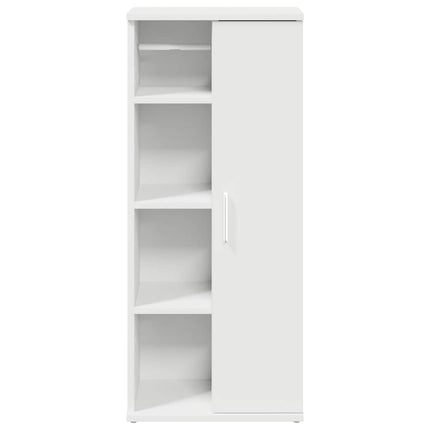 Mobile da Bagno con Portarotolo Bianco 39x22x90 cm