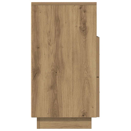 Comodini 2 pz con 2 Cassetti Rovere Artigianale 36x36x68 cm