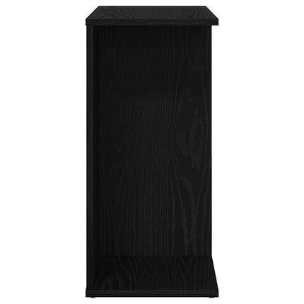 Comodino Rovere Nero 40,5x31x60 cm in Legno Multistrato
