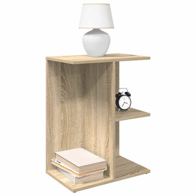 Comodini 2 pz Rovere Sonoma 46,5x29x61 cm in Legno Multistrato