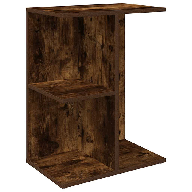 Comodino Rovere Fumo 46,5x29x61 cm in Legno Multistrato