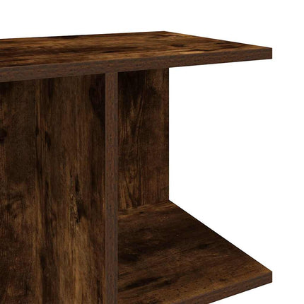 Comodini 2 pz Rovere Fumo 46,5x29x61 cm in Legno Multistrato