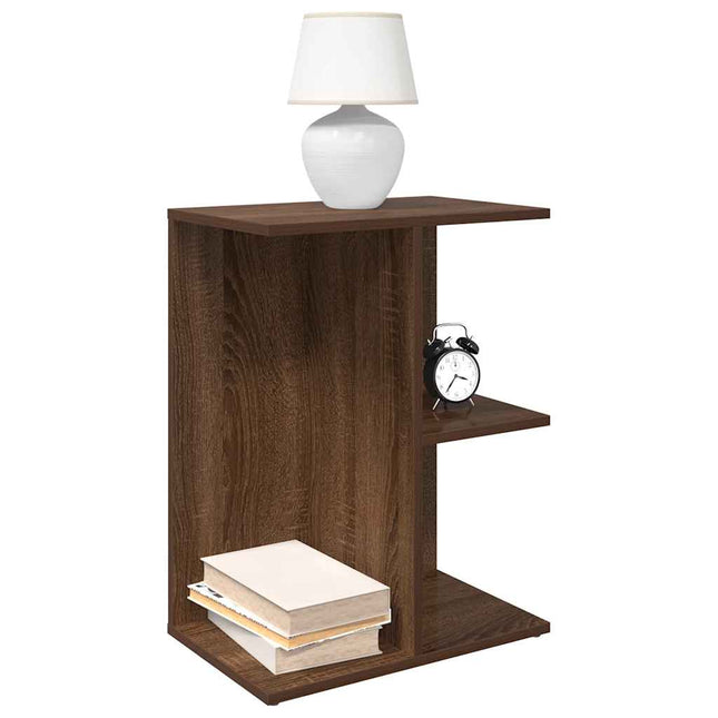 Comodino Rovere Marrone 40,5x31x60 cm in Legno Multistrato
