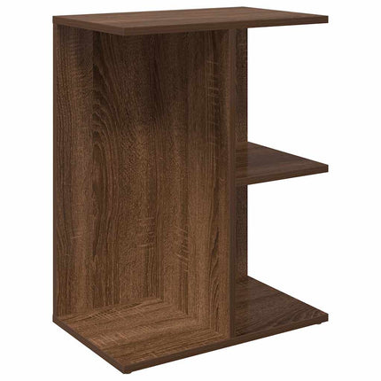 Comodini 2 pz Rovere Marrone 46,5x29x61 cm in Legno Multistrato
