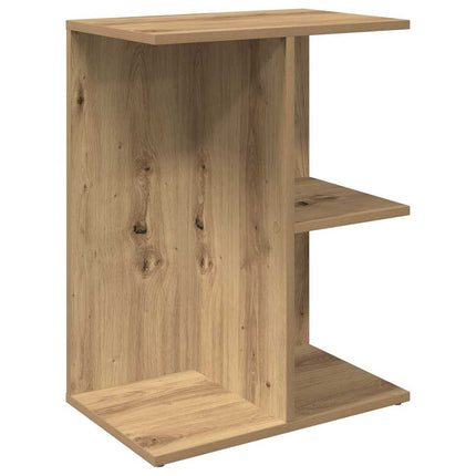 Comodino Rovere Artigianale 46,5x29x61 cm in Legno Multistrato