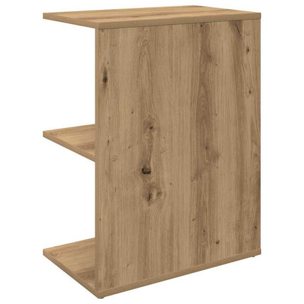 Comodino Rovere Artigianale 46,5x29x61 cm in Legno Multistrato