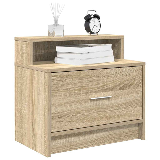 Comodino con Cassetto Rovere Sonoma 51x31x47 cm
