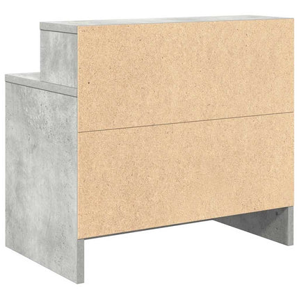Comodino con Cassetto Grigio Cemento 51x31x47 cm
