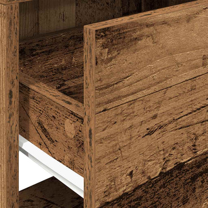 Comodino con Cassetto Legno Antico 51x31x47 cm
