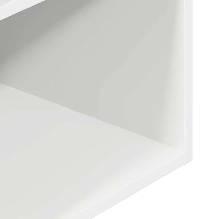 Comodini con Cassetto 2 pz Bianchi 35x34x66,5 cm